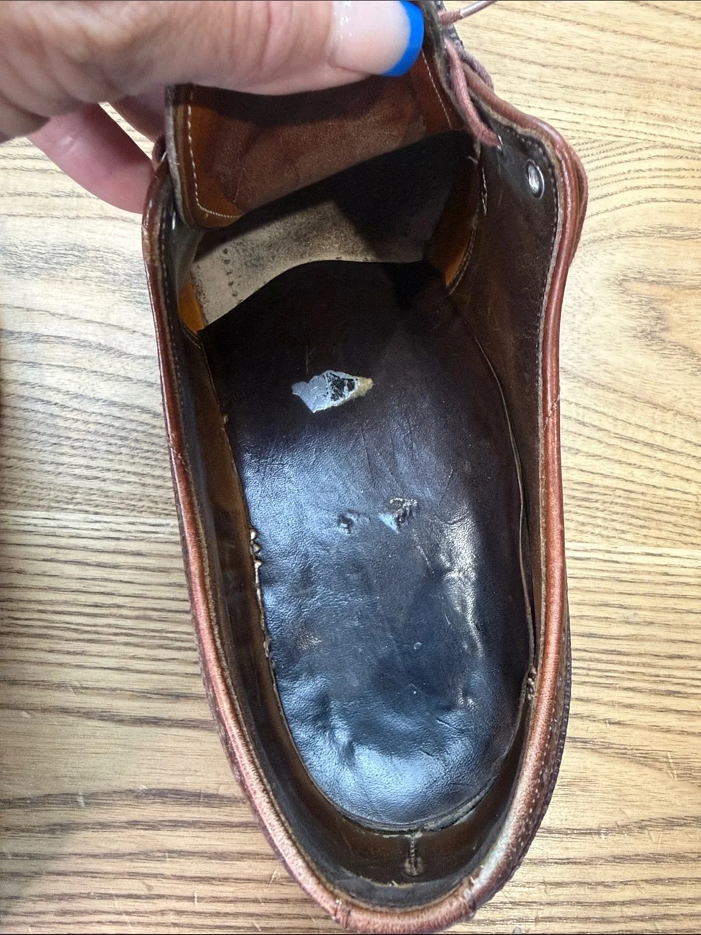 VTG Florsheim Royal Imperial Black Burgundy Leather Wingtip Dress Shoes Mens 12D